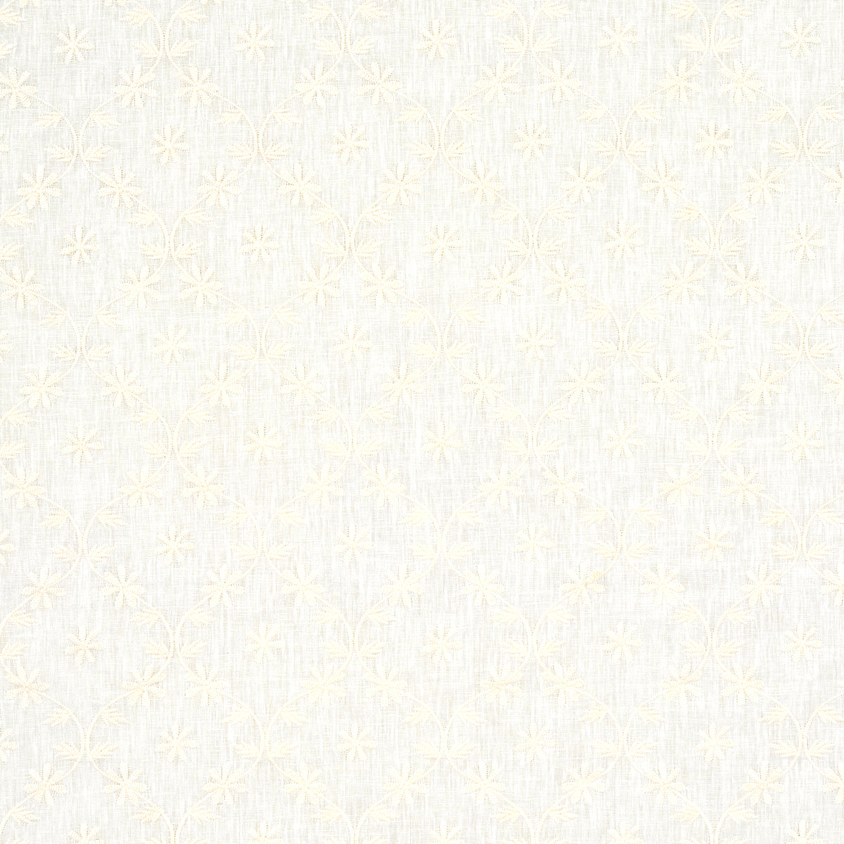 Cellini Embroidered Sheer | Ivory