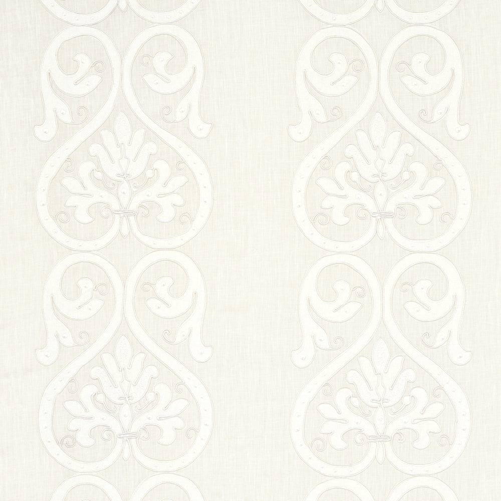 MEDICI EMBROIDERED SHEER | Blanc