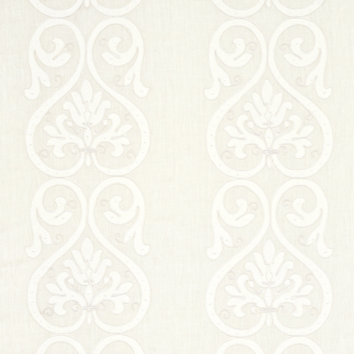 MEDICI EMBROIDERED SHEER | Blanc