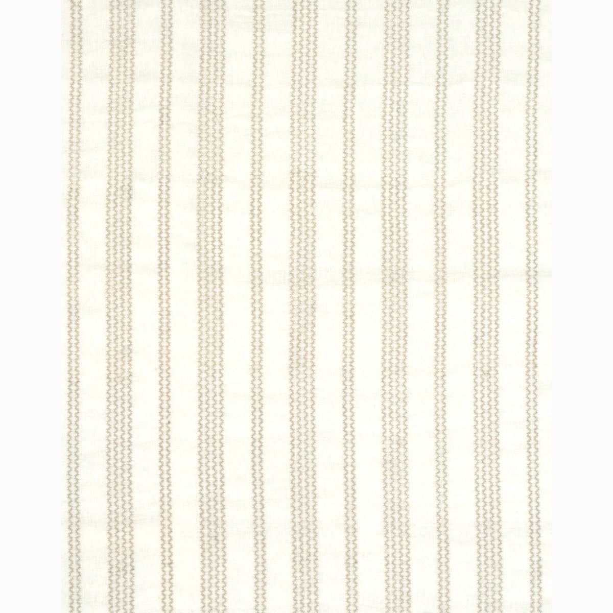 PIERO STRIPE EMBROIDERED SHEER | Pearl