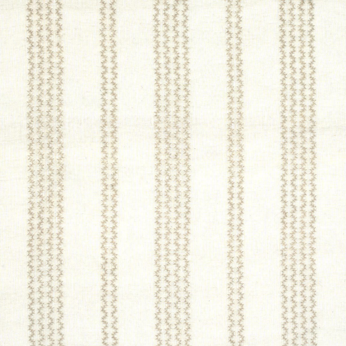PIERO STRIPE EMBROIDERED SHEER | Pearl