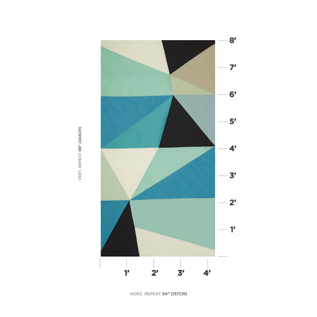 PANNELLO CUBISTA IN SETA | PAVONE