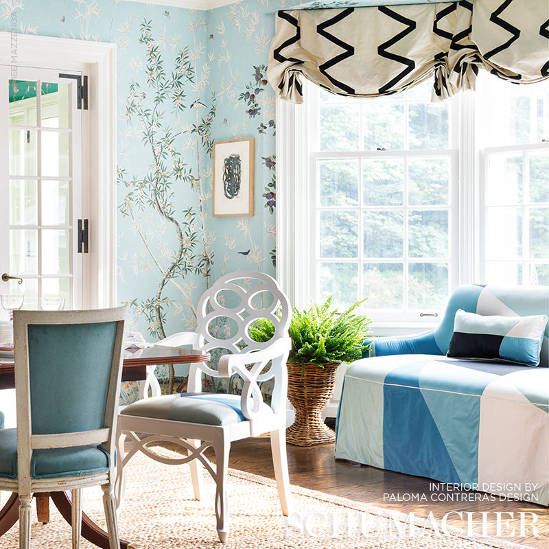 PANNELLO CUBISTA IN SETA | PAVONE