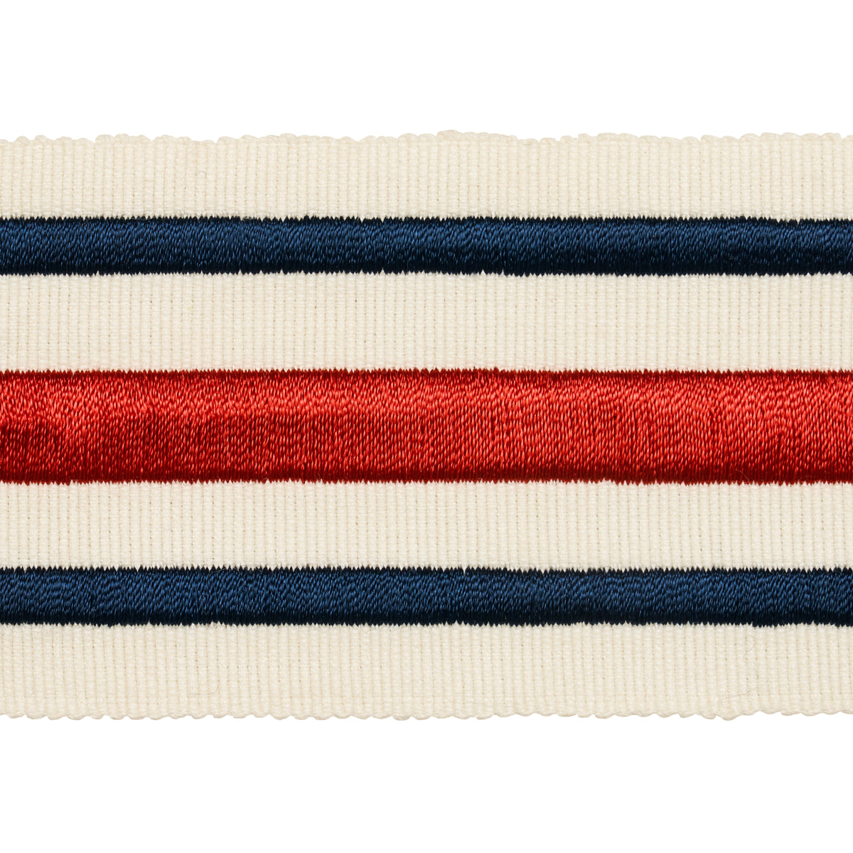 NASTRO A STRISCE MILITARE | ROSSO E BLU MARINO