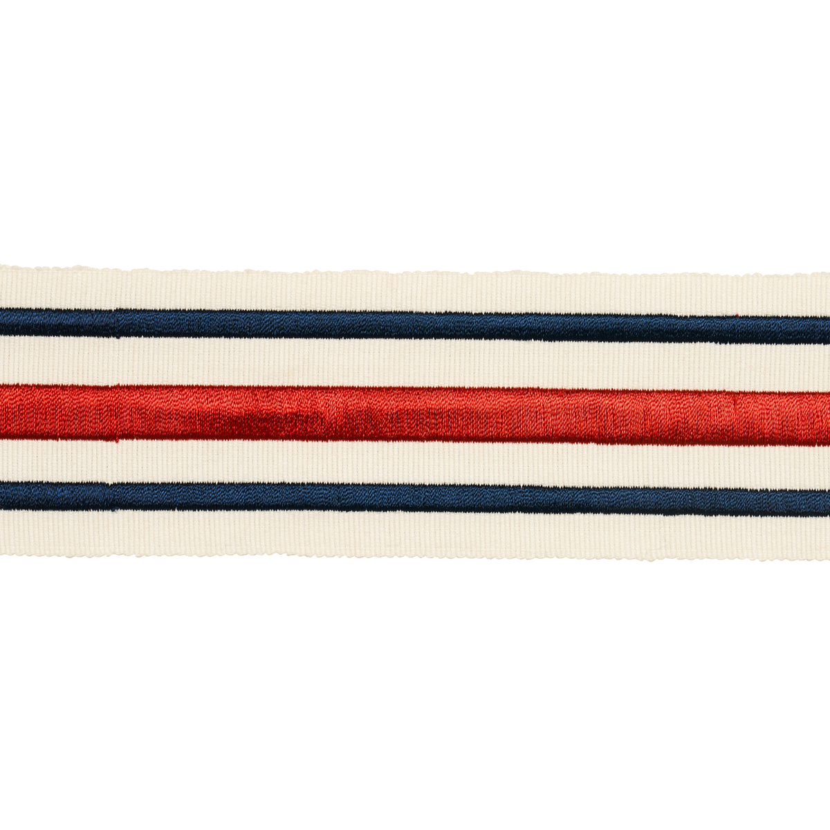 NASTRO A STRISCE MILITARE | ROSSO E BLU MARINO