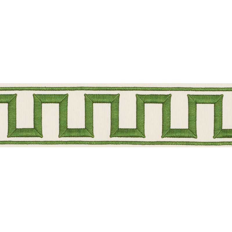 NASTRO RICAMATO CHIAVE GRECA | VERDE