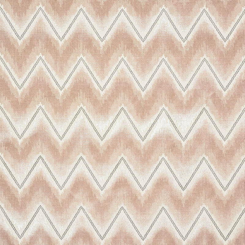 CHEVRON VELVET | Blush