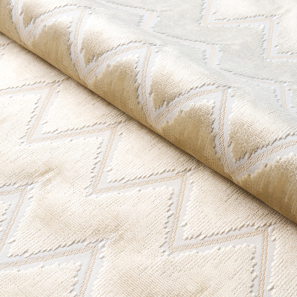 CHEVRON VELVET | Champagne