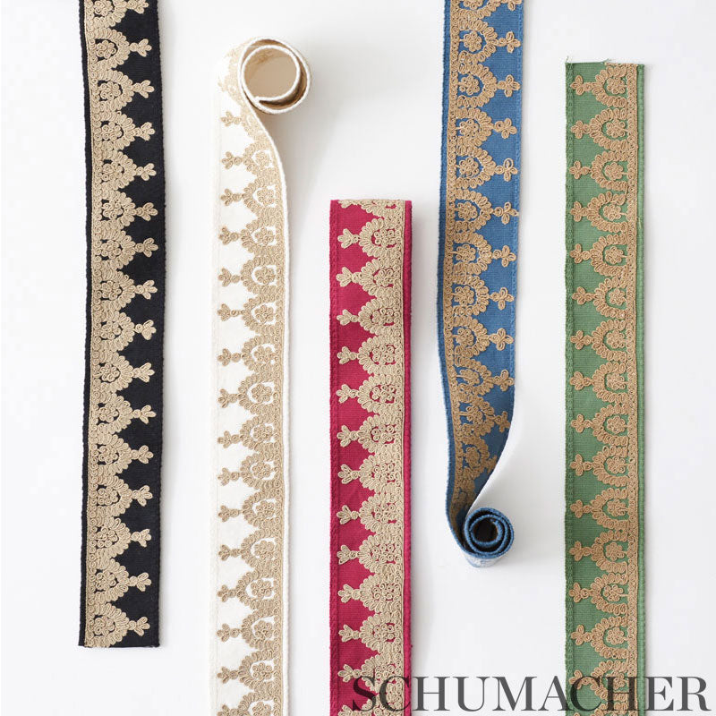 Noelia Embroidered Tape | Ivory