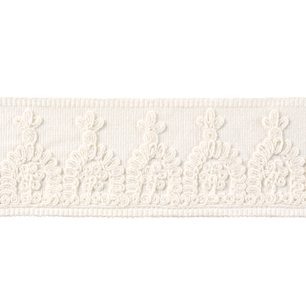NOELIA EMBROIDERED TAPE | White