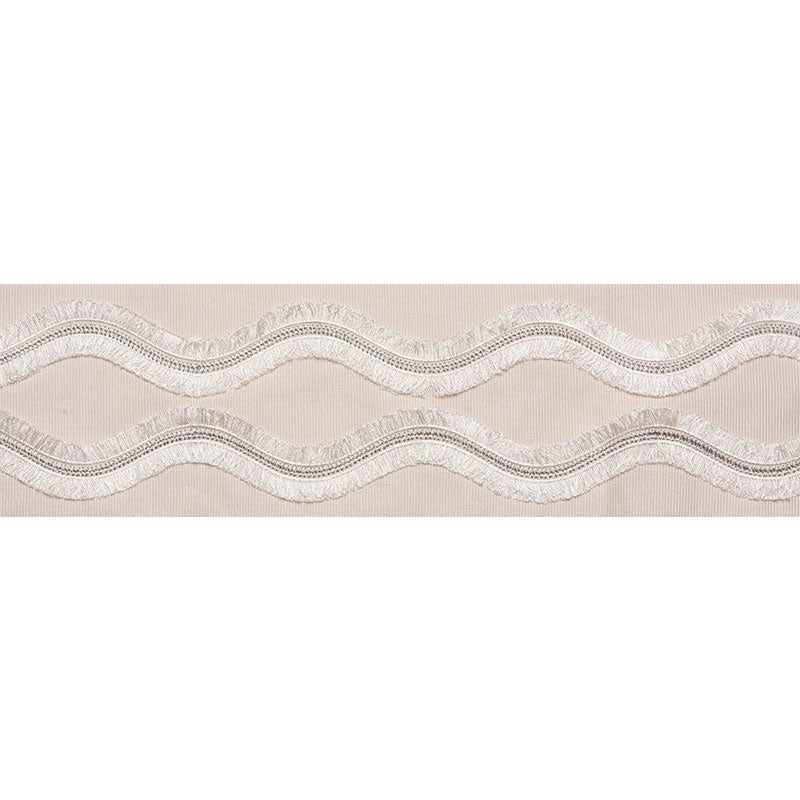 OGEE EMBROIDERED TAPE | Blush