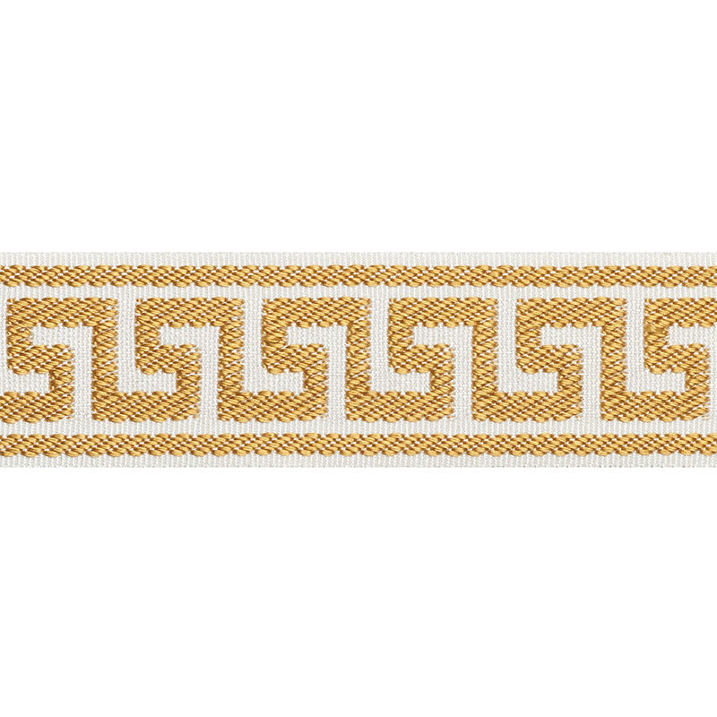 ETIENNE SILK GREEK KEY NARROW | Gold