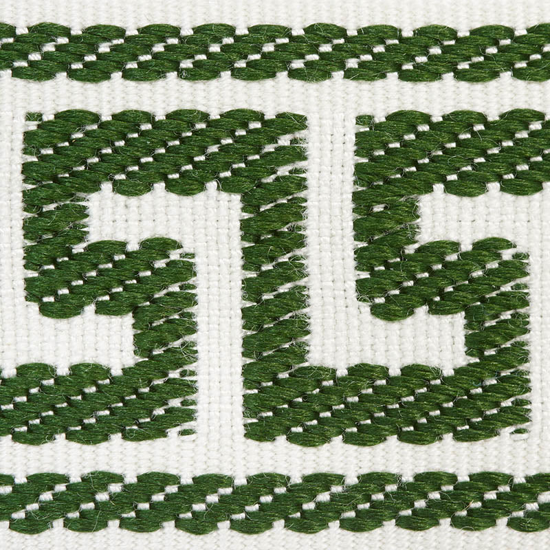 ETIENNE SILK GREEK KEY NARROW | Emerald