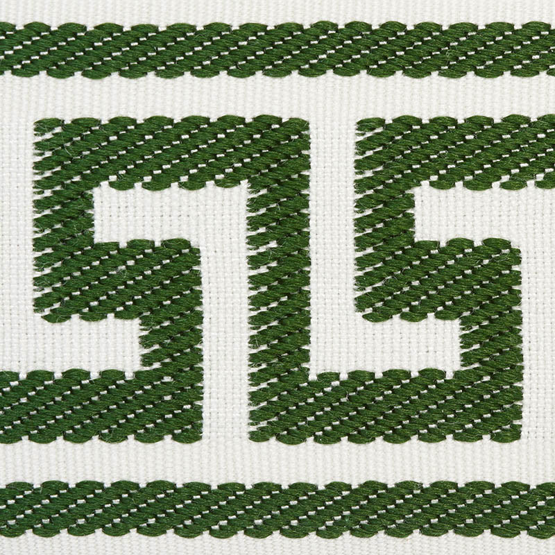 ETIENNE SILK GREEK KEY WIDE | Emerald