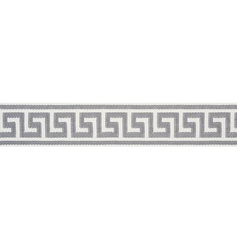 ETIENNE SILK GREEK KEY WIDE | Grey