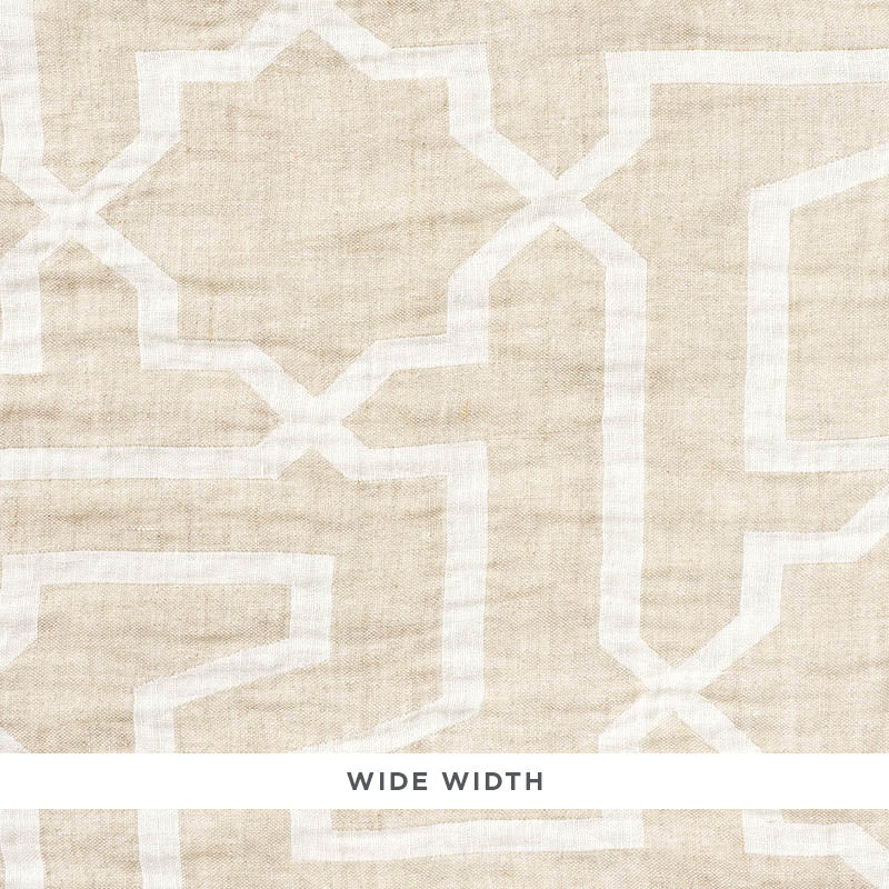 ARABESQUE MAZE SHEER | NATURAL
