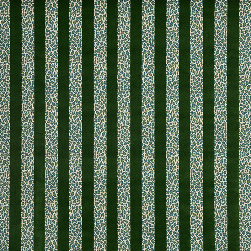 GUEPARD STRIPE VELVET | Emerald