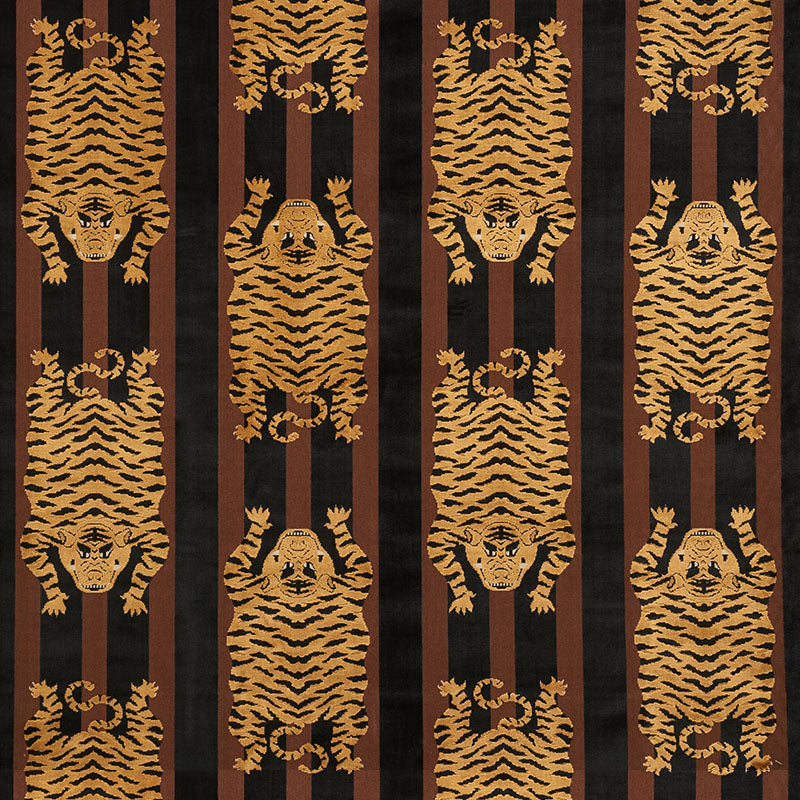 Jokhang Tiger Velvet | Brown & Black