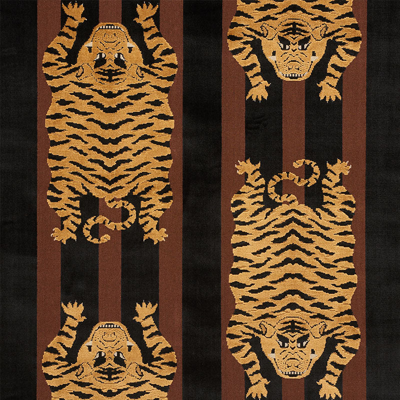 Jokhang Tiger Velvet | Brown & Black