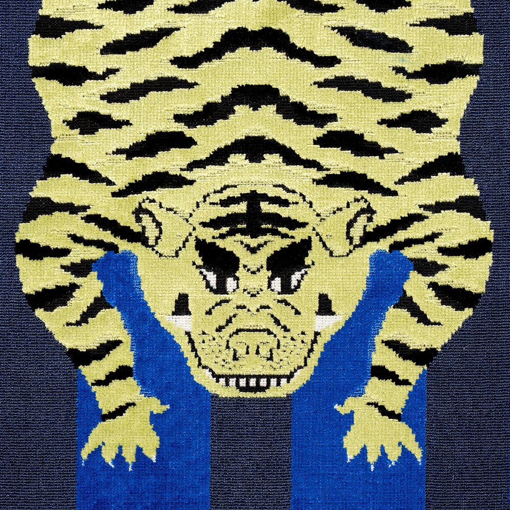 Jokhang Tiger Velvet | Blue