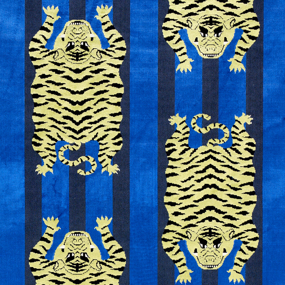 Jokhang Tiger Velvet | Blue