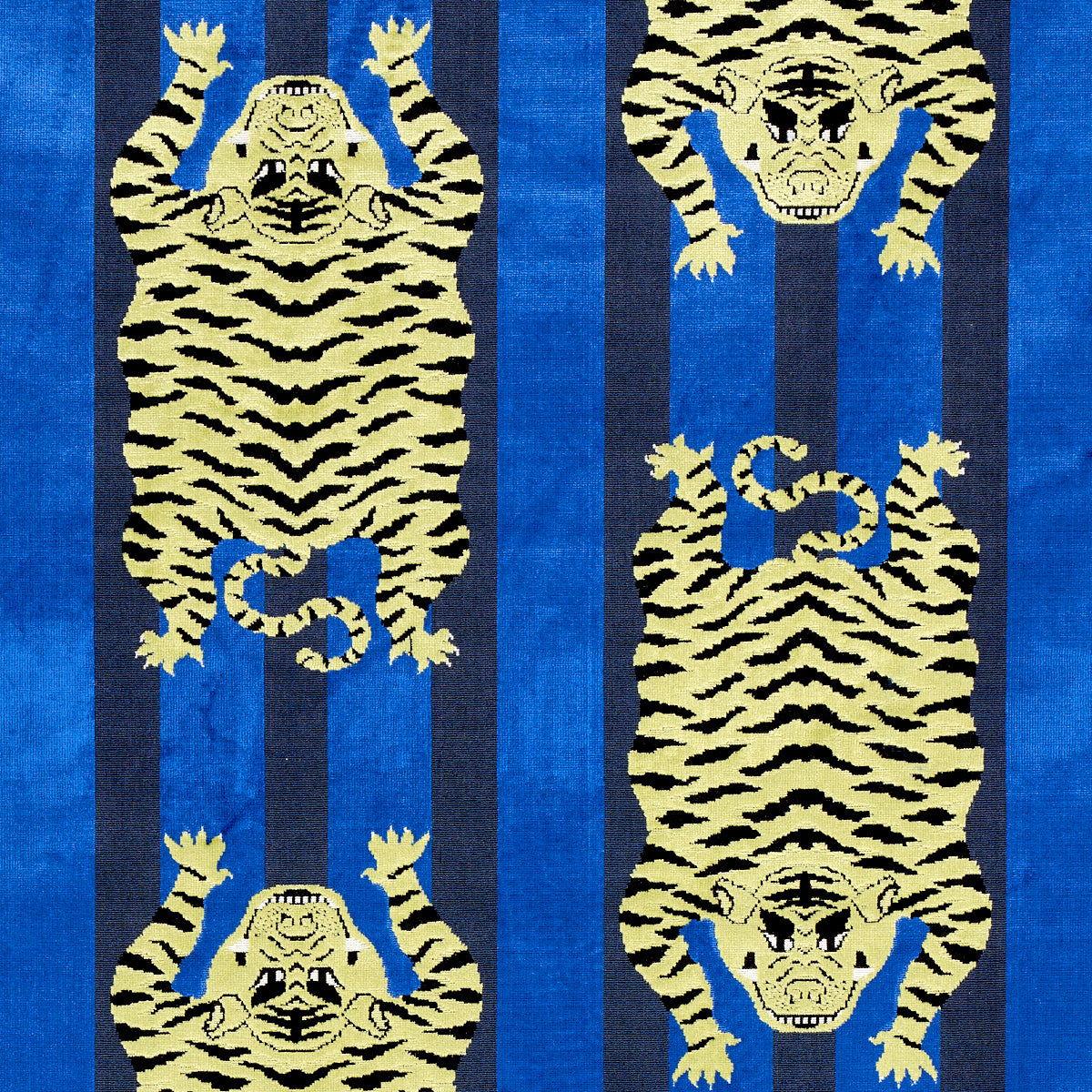 Jokhang Tiger Velvet | Blue