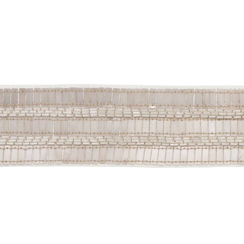 NASTRO CON PERLINE TRENTO | PLATINO