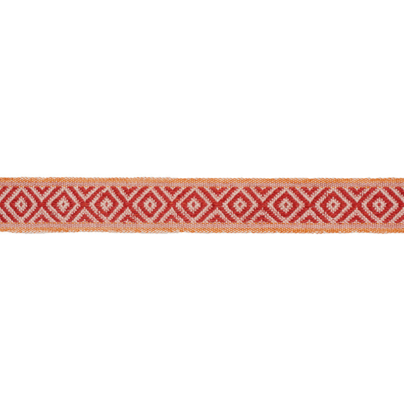 LARSON HANDWOVEN TAPE | Red & Orange