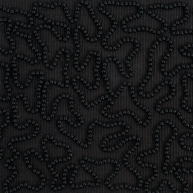 NASTRO CON PERLINE VERMICELLI | NERO