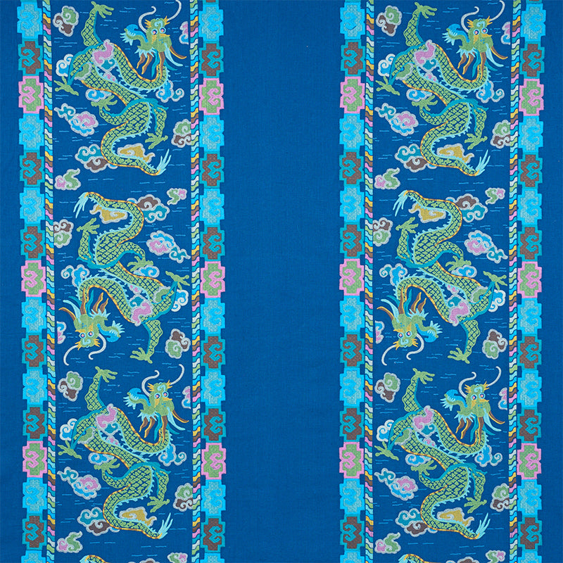 RICAMO DRAGO LOTAN | BLU