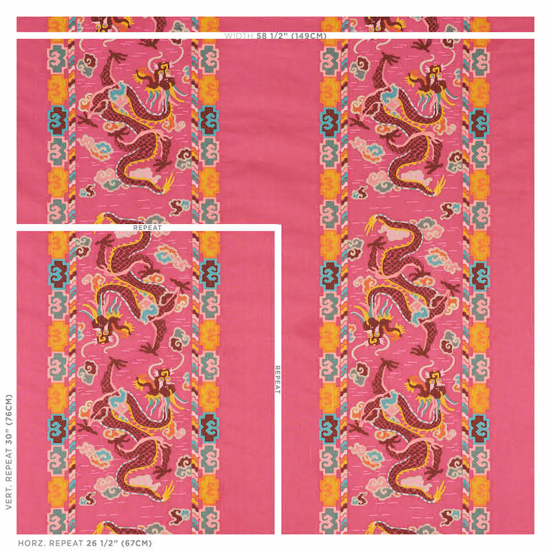 RICAMO DRAGO LOTAN | ROSA
