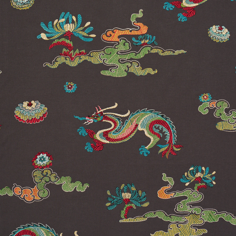 Hanlun Dragon Embroidery | Charcoal