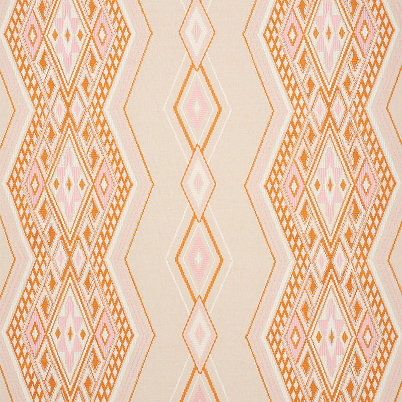 RICAMO BAYETA | ROSA E ARANCIONE