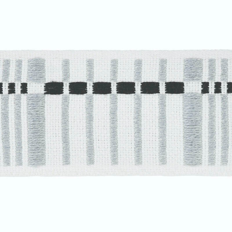 NASTRO CARMO MEDIO | ARGENTO E NERO