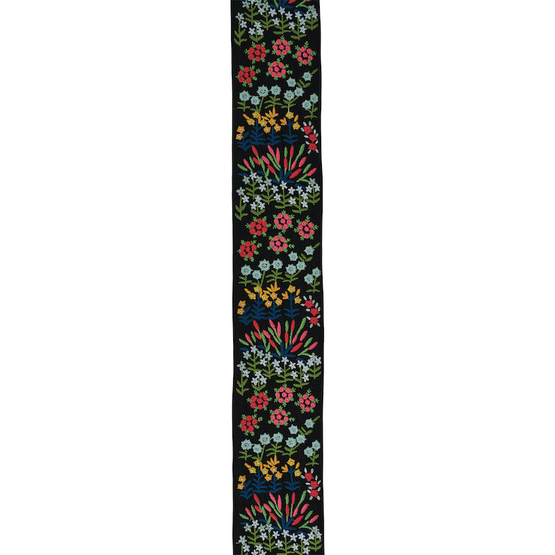 LULA EMBROIDERED TAPE | Black