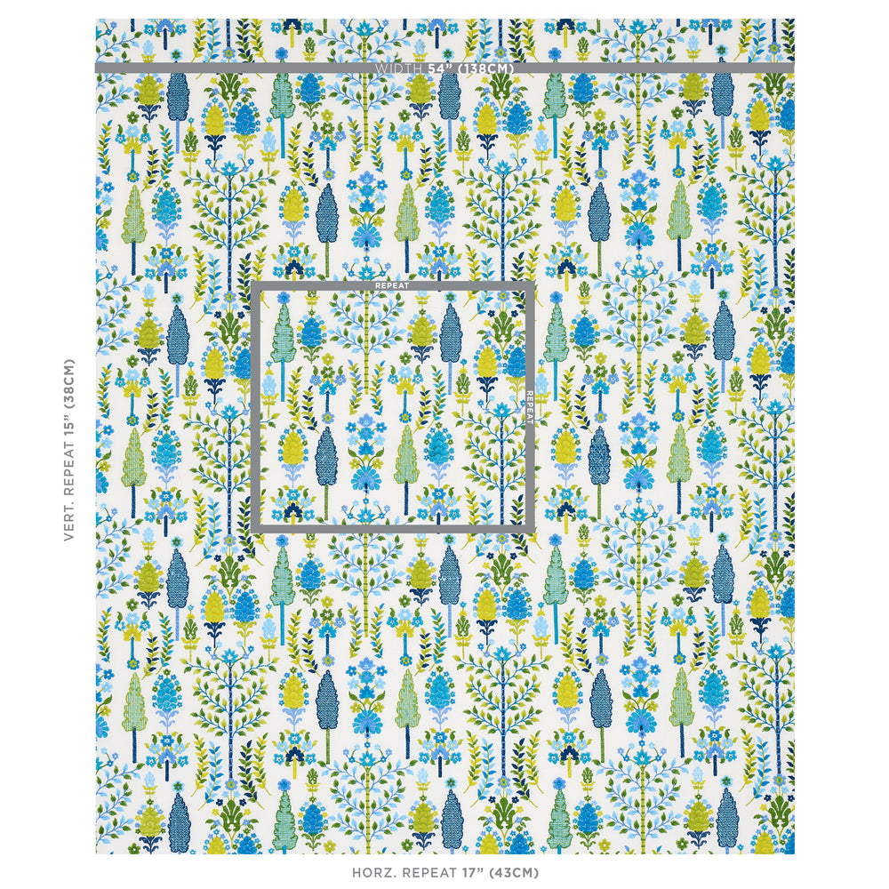 RICAMO DESNA | BLU VERDE