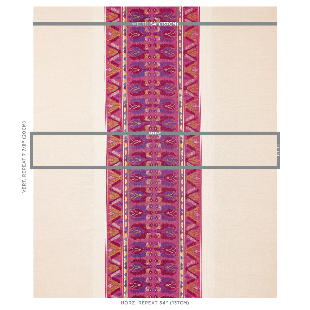RICAMO RIGHE SANDOR | MAGENTA