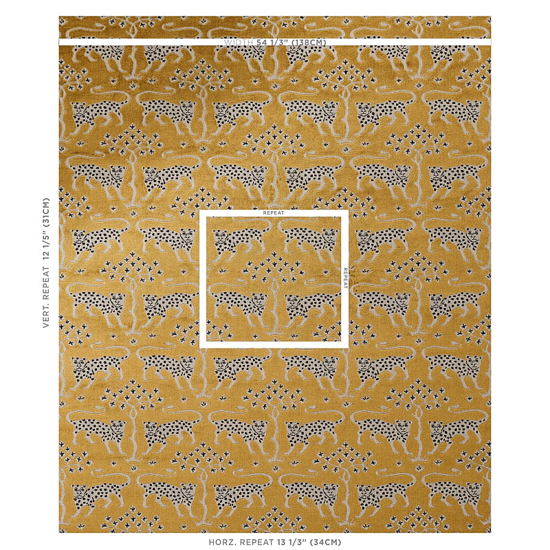 VELLUTO LEOPARDATO DEL BOSCO | ORO
