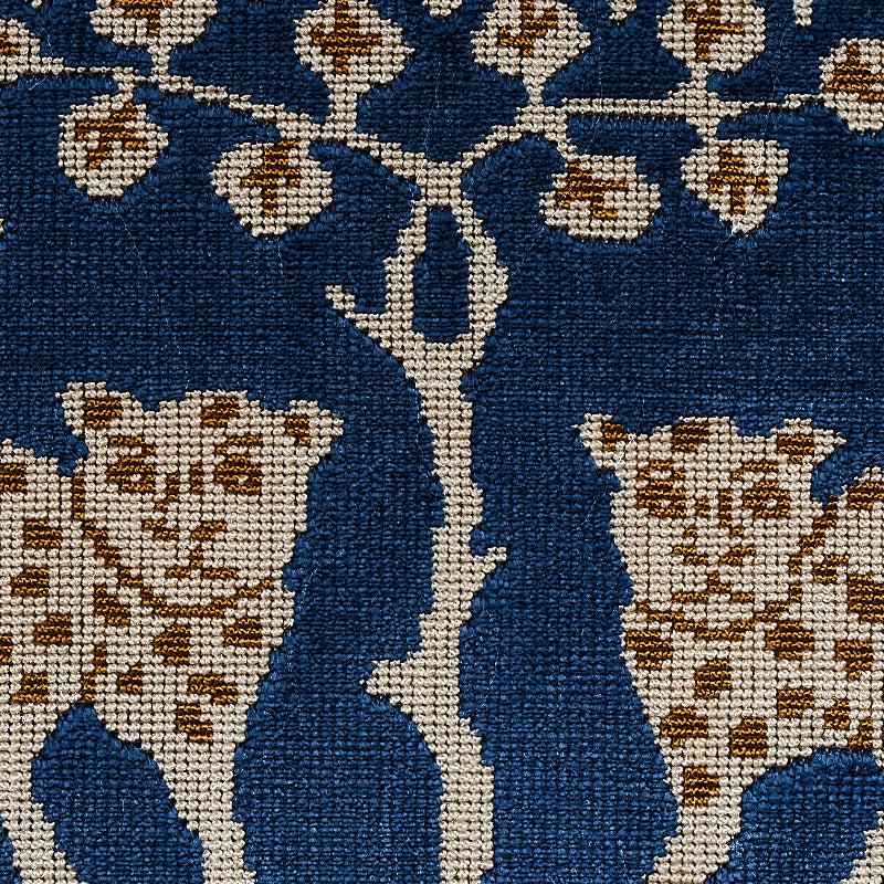VELLUTO LEOPARDATO DEL BOSCO | ZAFFIRO