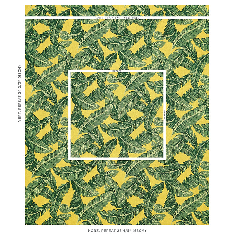 ÉPINGLÉ FOGLIA TROPICALE | VERDE GIALLO