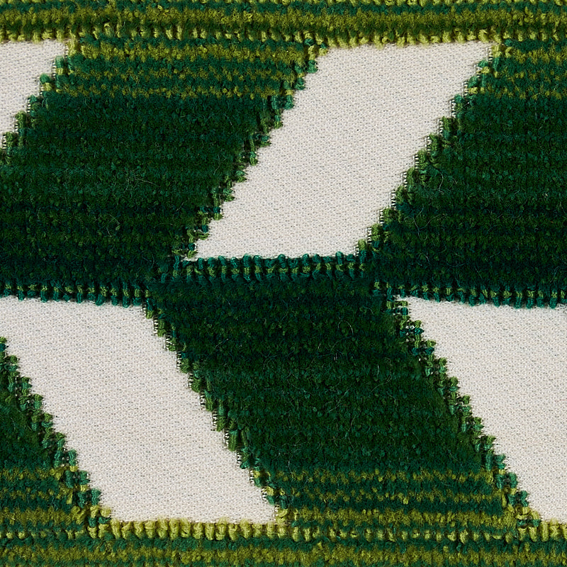 NASTRO IN VELLUTO CHEVRON STRIE | SMERALDO