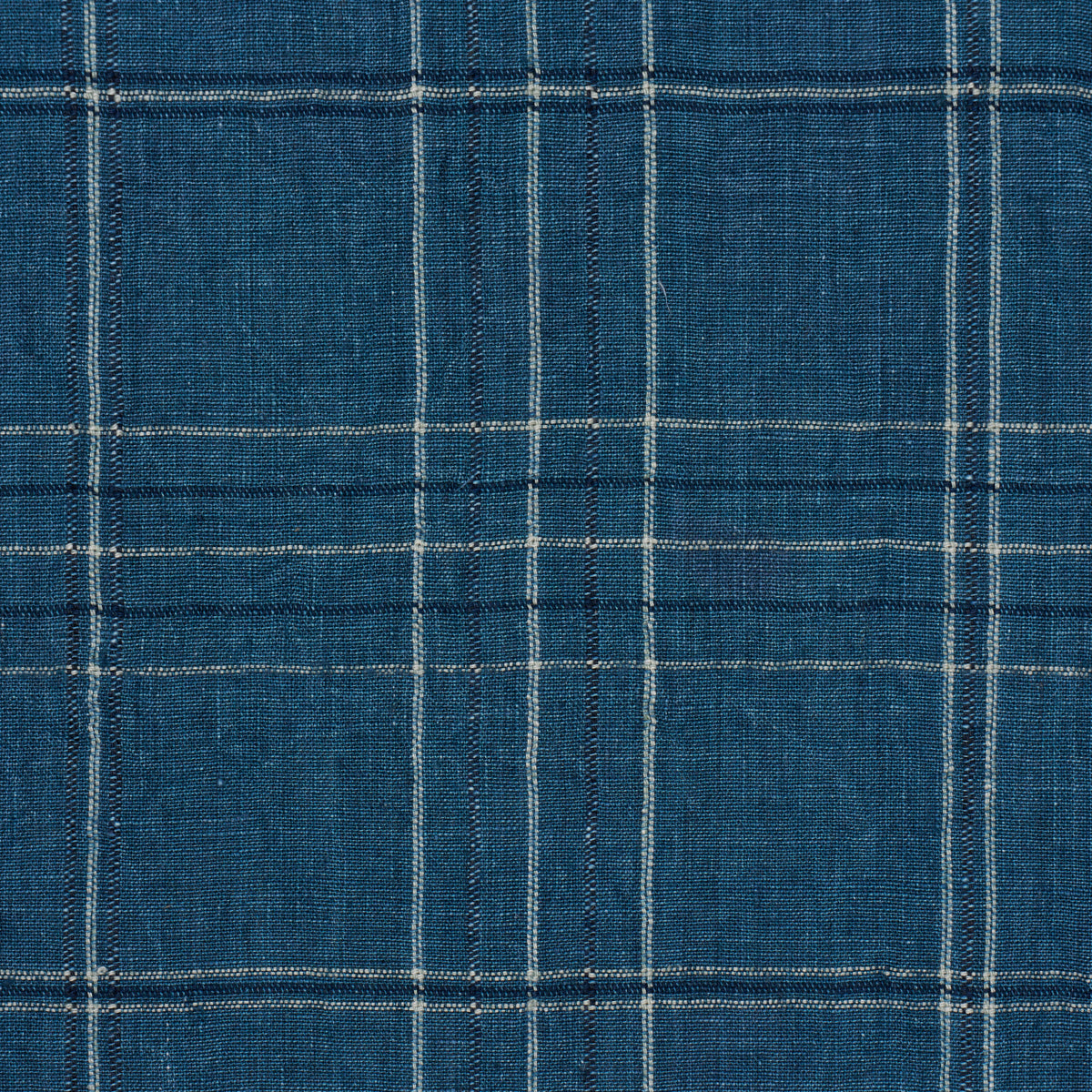 NILS PLAID LINEN | Denim