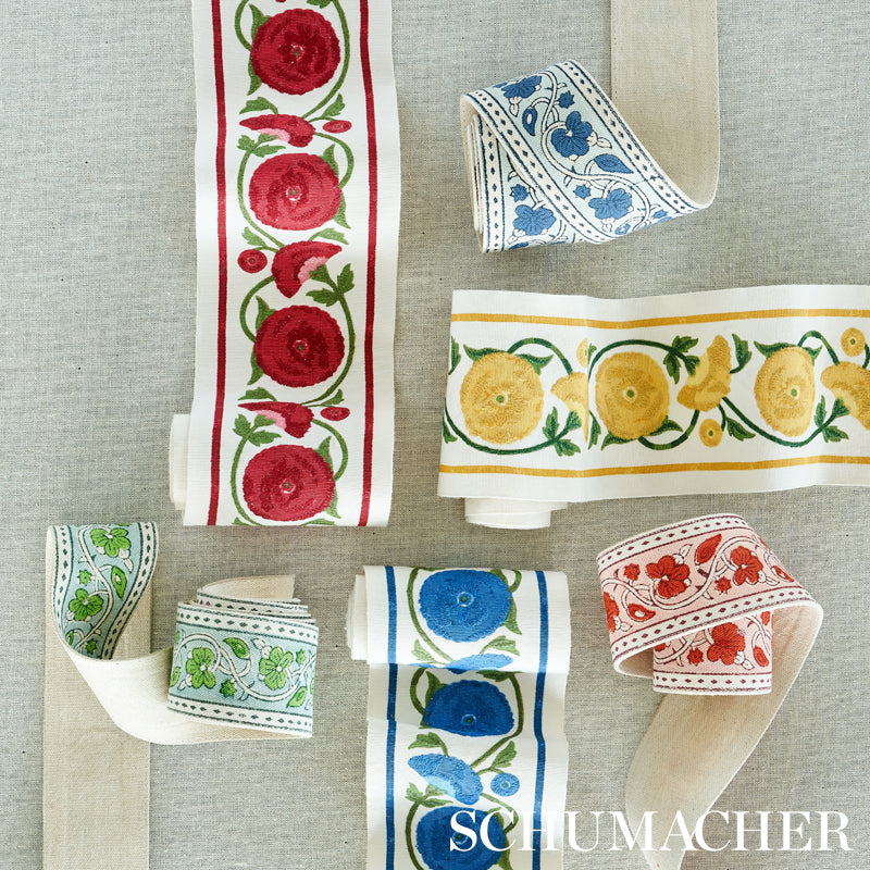 Nastro ricamato con fiori Saranda | CARDINALE