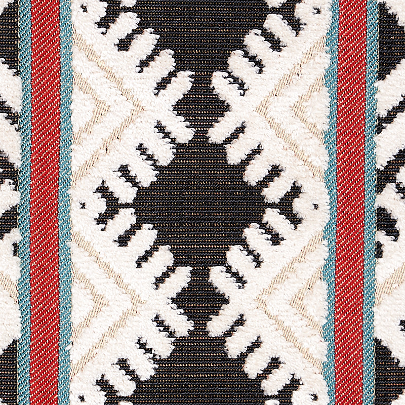 PARVIN VELVET | Black And Ivory