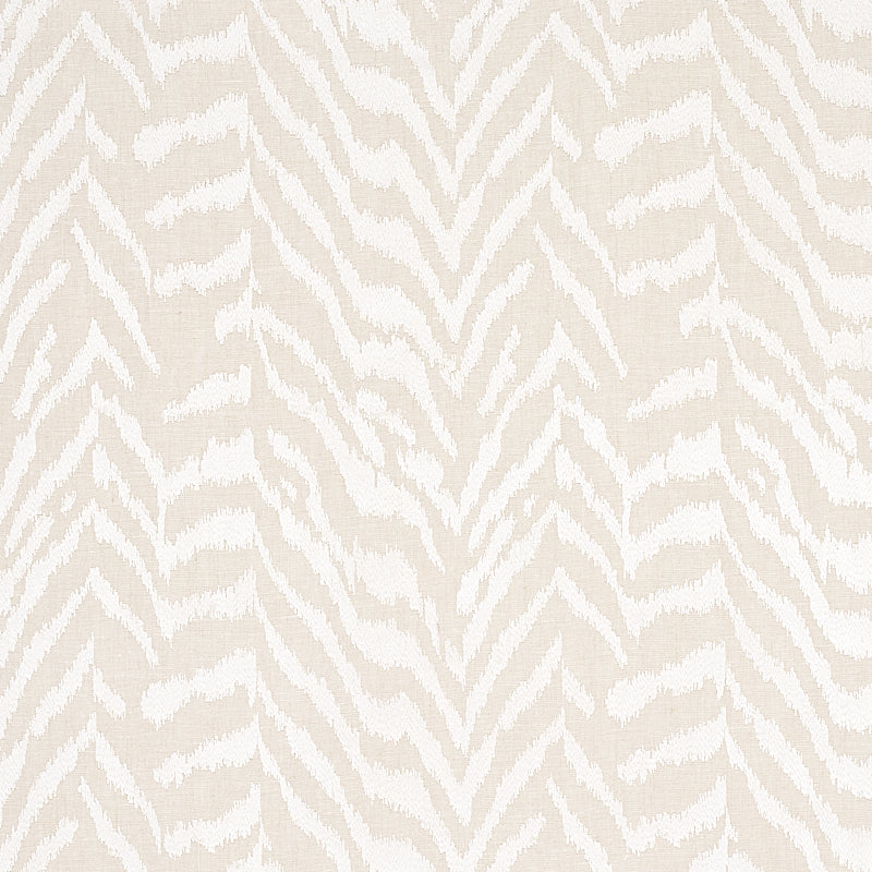 Quincy Embroidery on Linen | White