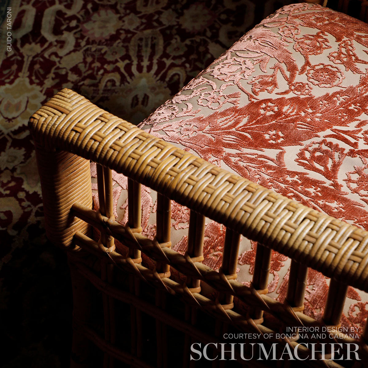 VELLUTO DI SETA SAZ PAISLEY | TERRACOTTA