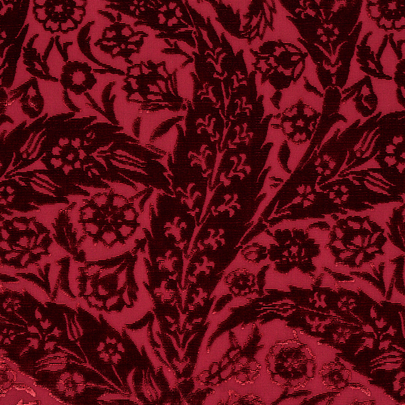 VELLUTO DI SETA SAZ PAISLEY | BORGOGNA