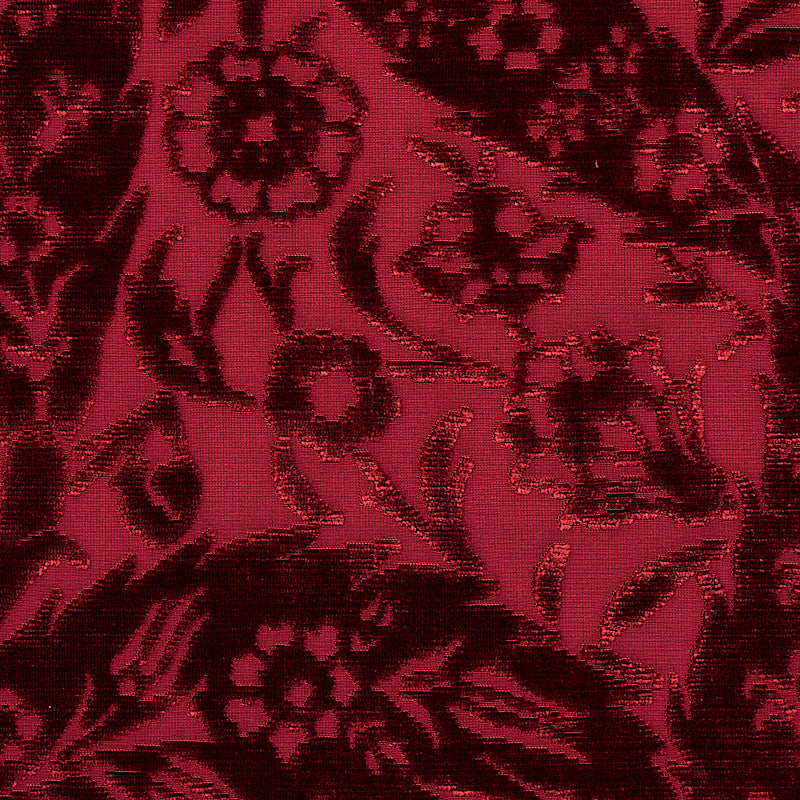 VELLUTO DI SETA SAZ PAISLEY | BORGOGNA
