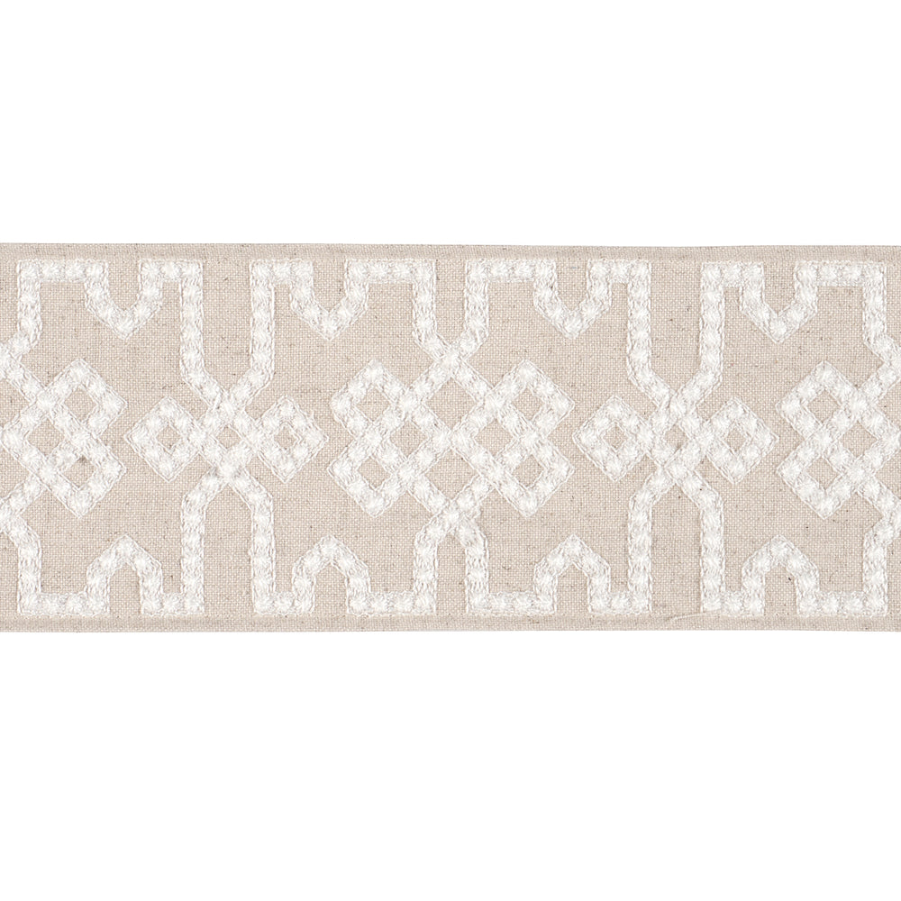 KNOTTED TRELLIS TAPE | Grey On Neutral