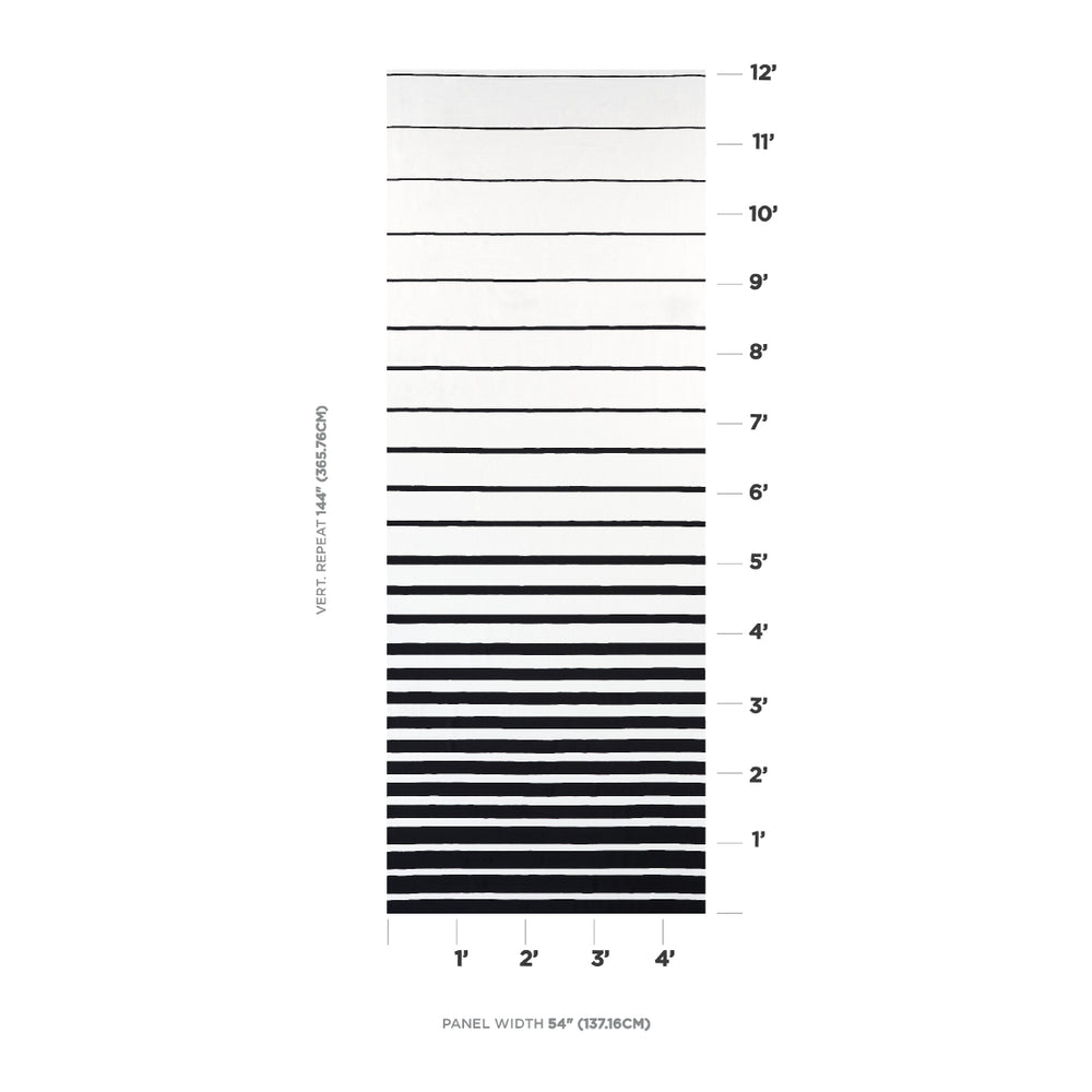 RIBBON APPLIQUÉ PANEL | Black On Ivory